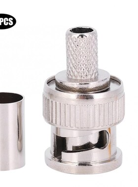 20Pcs BNC Plug Connector Zinc Cold Pressing for Communicati