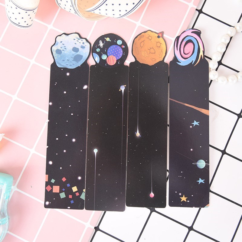 30pcs Kids School Marcapaginas Bookmark Little Galaxy Space