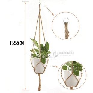 *Flower Pot Hemp Rope Hanging Net Macrame Plant Hanging Hold