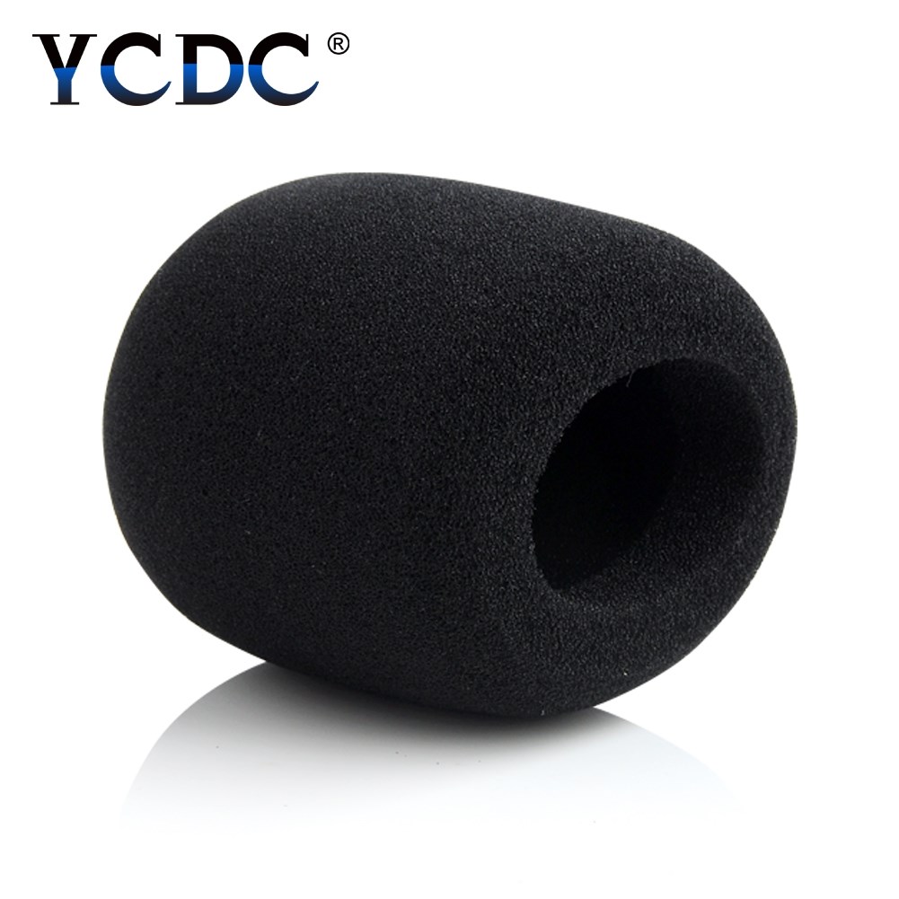 2PCS Black 7x3.5cm Mic Microphone Foam Cover Thicken Profes