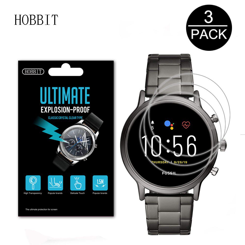 3PACK For Fossil Men's Gen 5 Carlyle Smartwatch Anti-Scratch