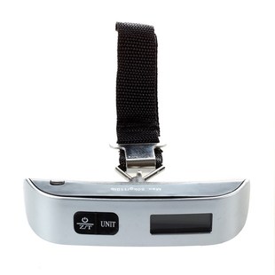 50kg x 50g LCD Handheld Luggage Baggage Weight Scale Thermom