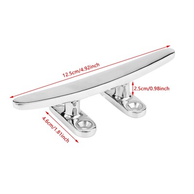 New 316 Stainless Steel Marine Boat Dock Deck Cleat Flat Top