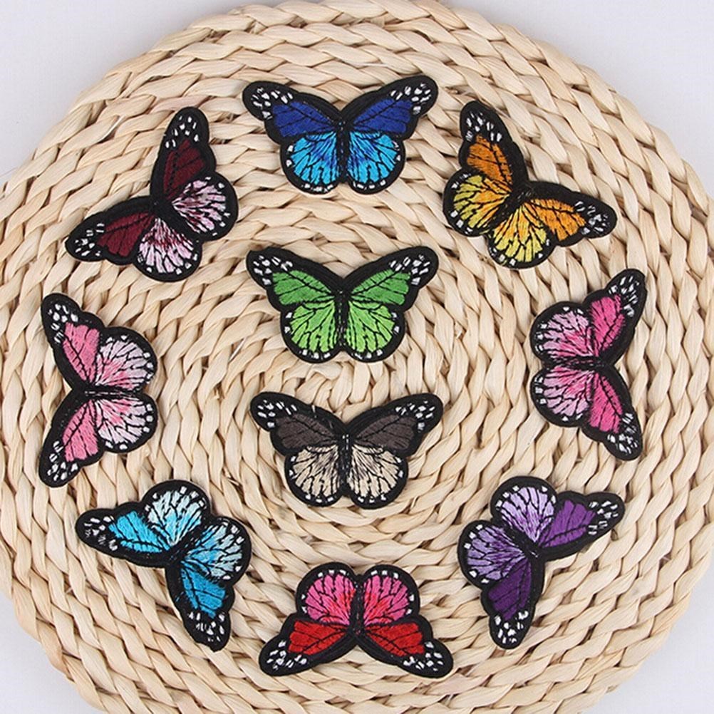 Hot Sale 3D butterfly patches iron on patch embroidery Patch