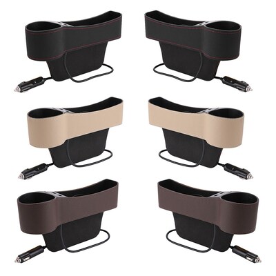 VODOOL Universal Car Console Seat Gap Organizer Cup Holder