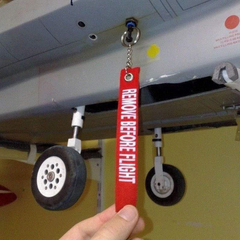 Remove Before Flight Embroidered Canvas Specil Luggage Tag L
