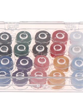 Colorful Sewing Threads + Plastic 20 Bobbins Sewing Machine