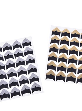 new 120PCS/(5 sheets) Vintage Corner Kraft Paper Stickers F