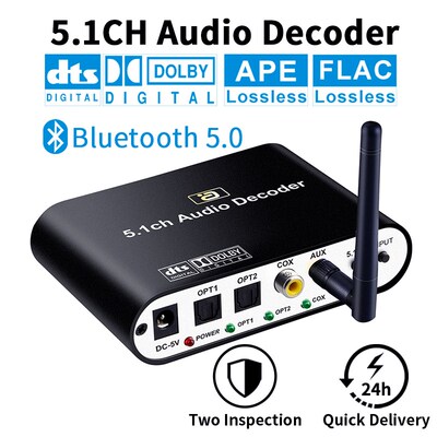 DA615 5.1CH Audio Decoder Bluetooth 5.0 Reciever DAC Wireles