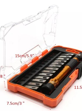 ALLSOME 14 in 1 Precision Wood Carved Knives Set Blades Cutt