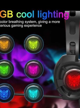 3.5mm Wired Gaming Headphones Over Ear PC Headset Noise Canc