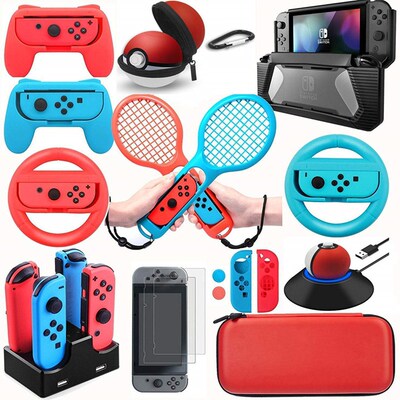 Accessories Kits for Nintendo Switch NS Games Starter Wheel