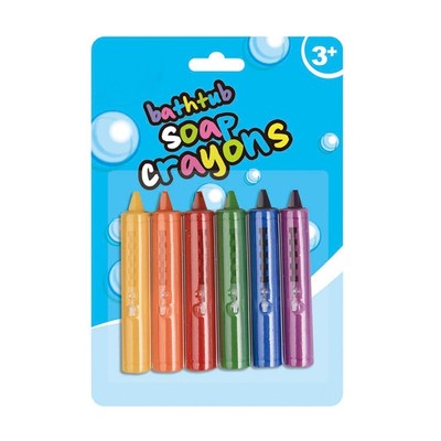 6pcs Non Toxic Plastic Safety Bath Crayon Set Washable Fun