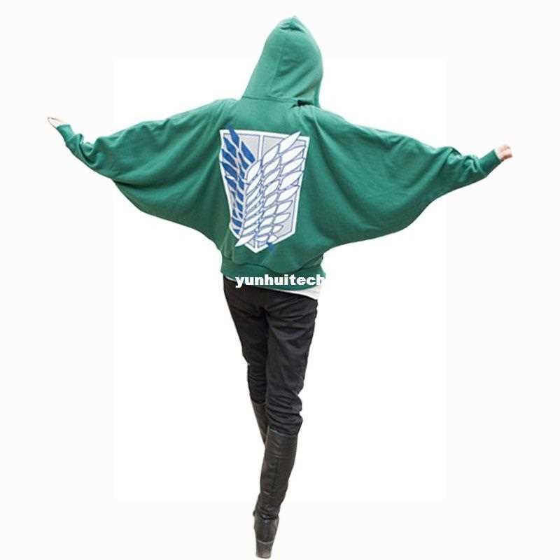 Attack On Titan Costumes Anime Cosplay Bat Hoodie Shingeki N