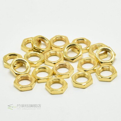 M10 Gold Nuts Lamp Fastening Nut 4MM Thickness Alloy 10mm  T