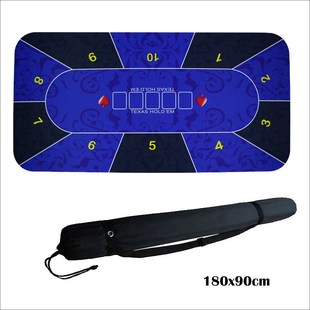 1.8m Table Mat Rubber Table Top Cloth Casino Poker Board