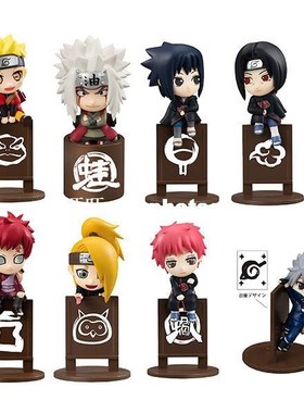 4 cm 8 pcs/set Naruto PVC Action Figure Uzumaki Naruto Uchih