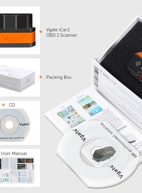 Original Vgate Wifi iCar 2 OBDII ELM327 iCar2 wifi/BT OBD2 d