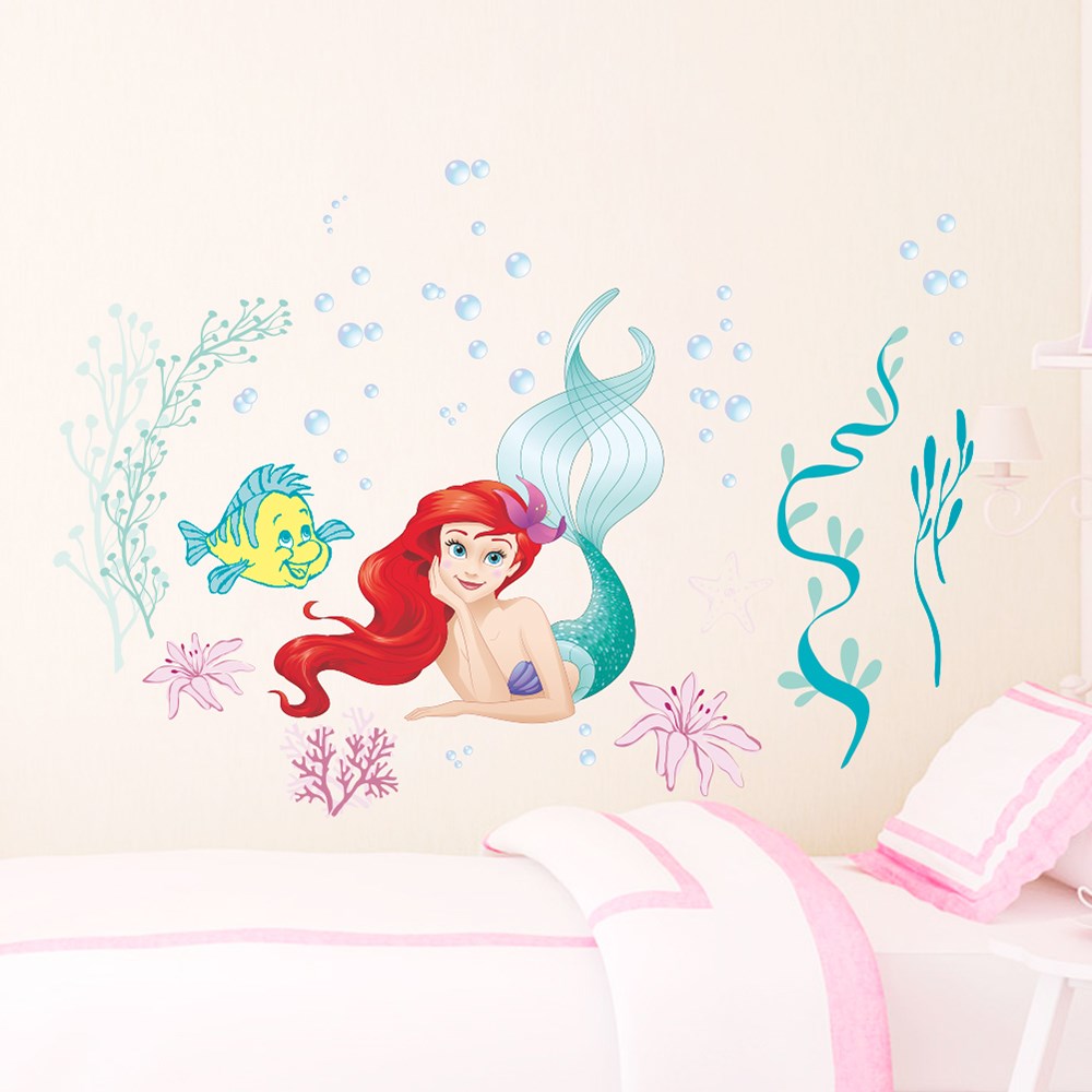 Disney Ariel Princess Mermaid nderwater Bubble Wall ers Kid