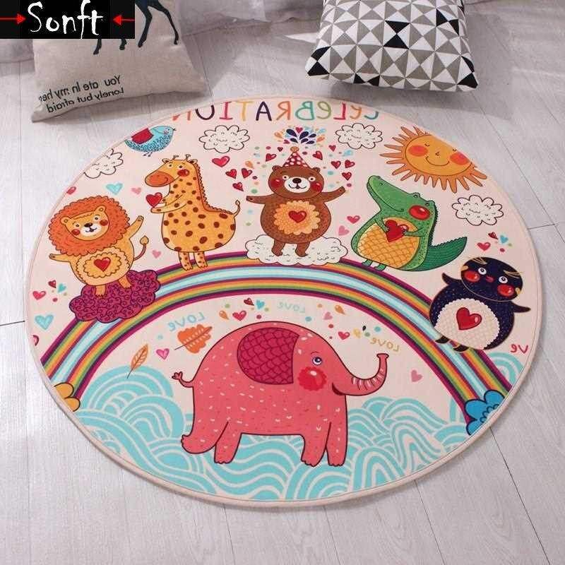 personality circular carpet cartoon childrens bedroom