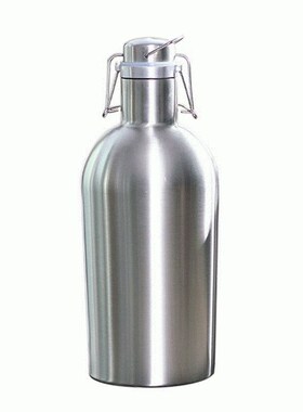 Premium 2L Stainless Steel Homebrew Beer Growler Secure Swin