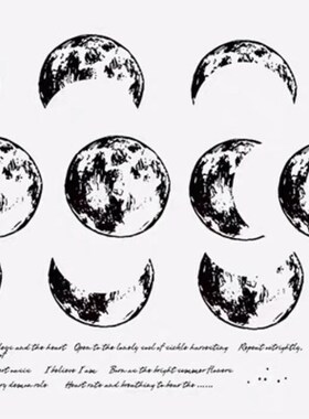 moon 2 Transparent Clear Silicone Stamp/Seal for DIY scrapb