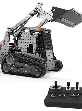 RCtown 1178Pcs 2.4G 10CH RC Tracked klift DIY Stainless Stee