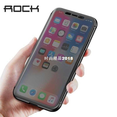 Flip Case for iphone X Case Smart Transparent Visible W
