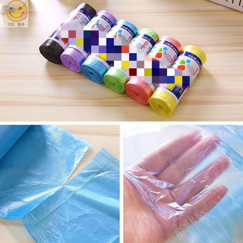 1 rolls of 30 pack portable household garbage bag thickened