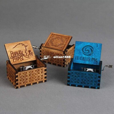 Custom Music Box Wooden Harry Potter Quote Hedwis Theme Mus