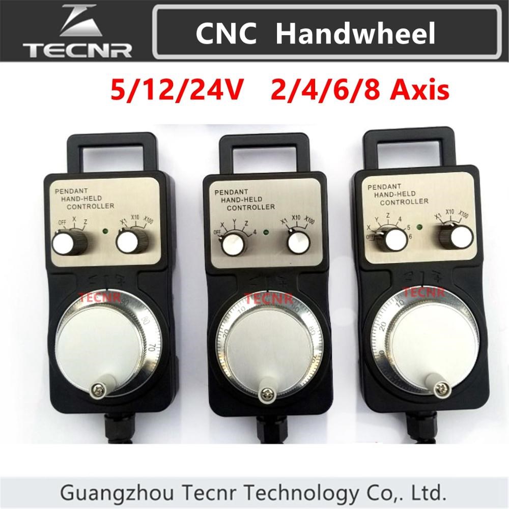 2 4 6 8 Axis MPG Pendant Handwheel manual pulse generator 5