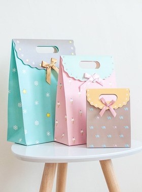 Contracted large birthday present paper gift bag LiDai fine
