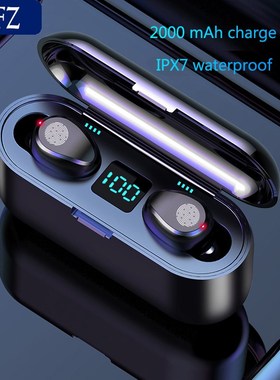 PEMZOX Wireless Earphone Bluetooth V5.0 F9 TWS Bluetooth he