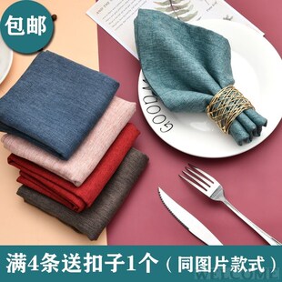 Linen-linen cloth napkins folding flower hotel west napkins