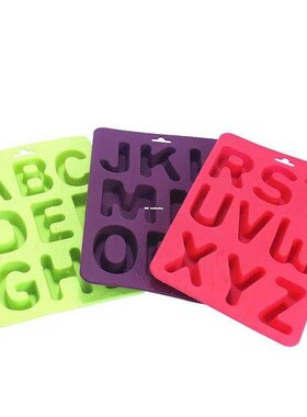 3pcs/lot Non-Stick Silicone 26 Letters Silicone Chocolate Mo