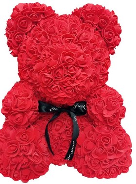 2019 40cm /25 CM Heart Big Red Teddi Bear Rose Flower Artifi
