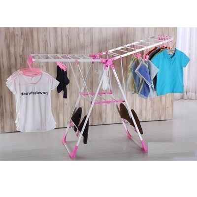 923011 smart airfoil folding drying rack for clothes