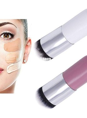 Pink/White Cosmetic Kabuki Brush Face Make Up Blusher Powder