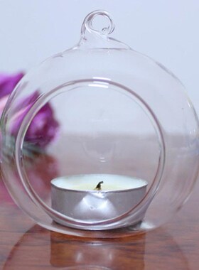 1PC Hanging Tealight Holder Glass 6 8 10 12cm Terrarium Glas