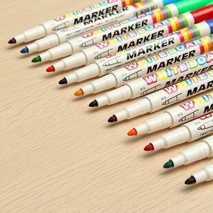 12Pcs 12 Colors White Board Maker Pen Whiteboard Marker Liqu