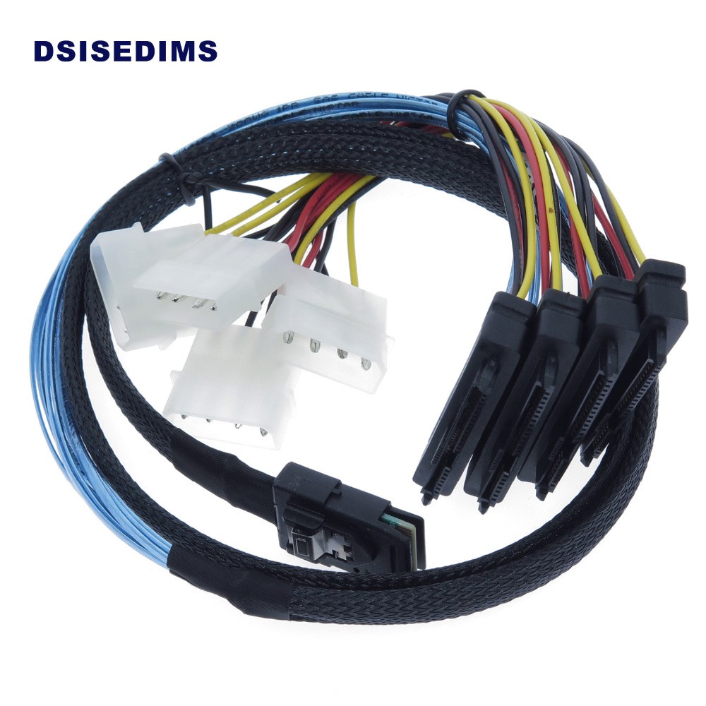 Internal Mini SAS 4i SFF-8087 36 Pin to SAS 4x SFF-8482 29Pi