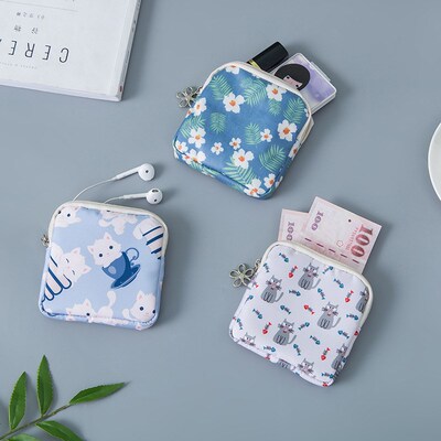 Tampon Storage Bag Cosmetic Earphone Earbud Organizer Mini