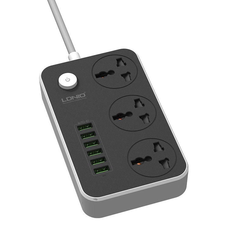 3 UK plug Sockets Combo 6 USB Charger Desktop Charge Desktop