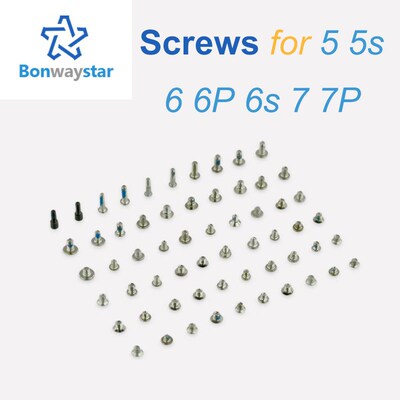 Screws Full Screw Set for iPhone 5 5S 6 7 Repair bolt Comple