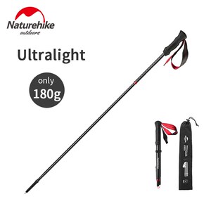 Four-Section Trekking Pole Ultralight Hiking Stick Climbing