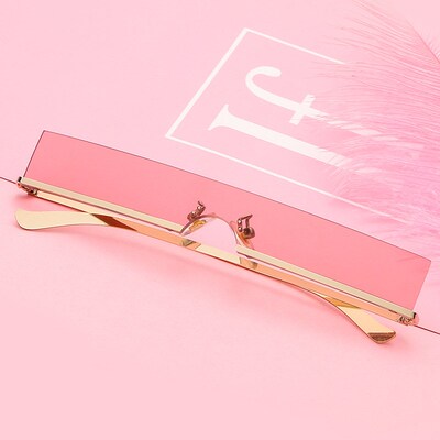 Fashion Half Frame Small Rectangle Glasses Women Brand Desi