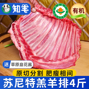 苏尼特羊肉旗舰店国产肋羊排整扇内蒙古新鲜排骨烧烤半成品手把肉