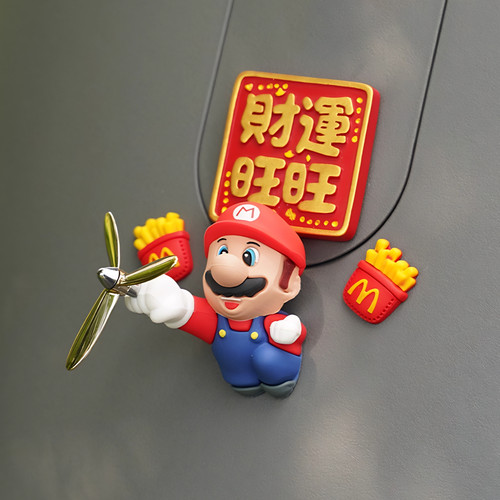 好运飞行马里奥3D立体贴装饰配件