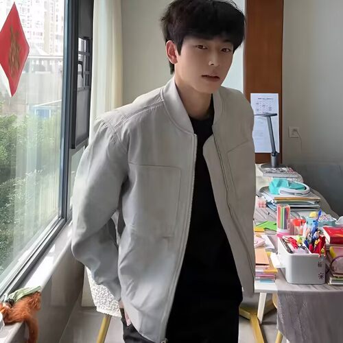 棒球服外套男春秋季潮牌正肩夹克