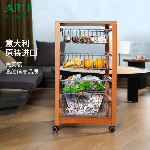 收纳推车蔬菜水果架置物架零食架